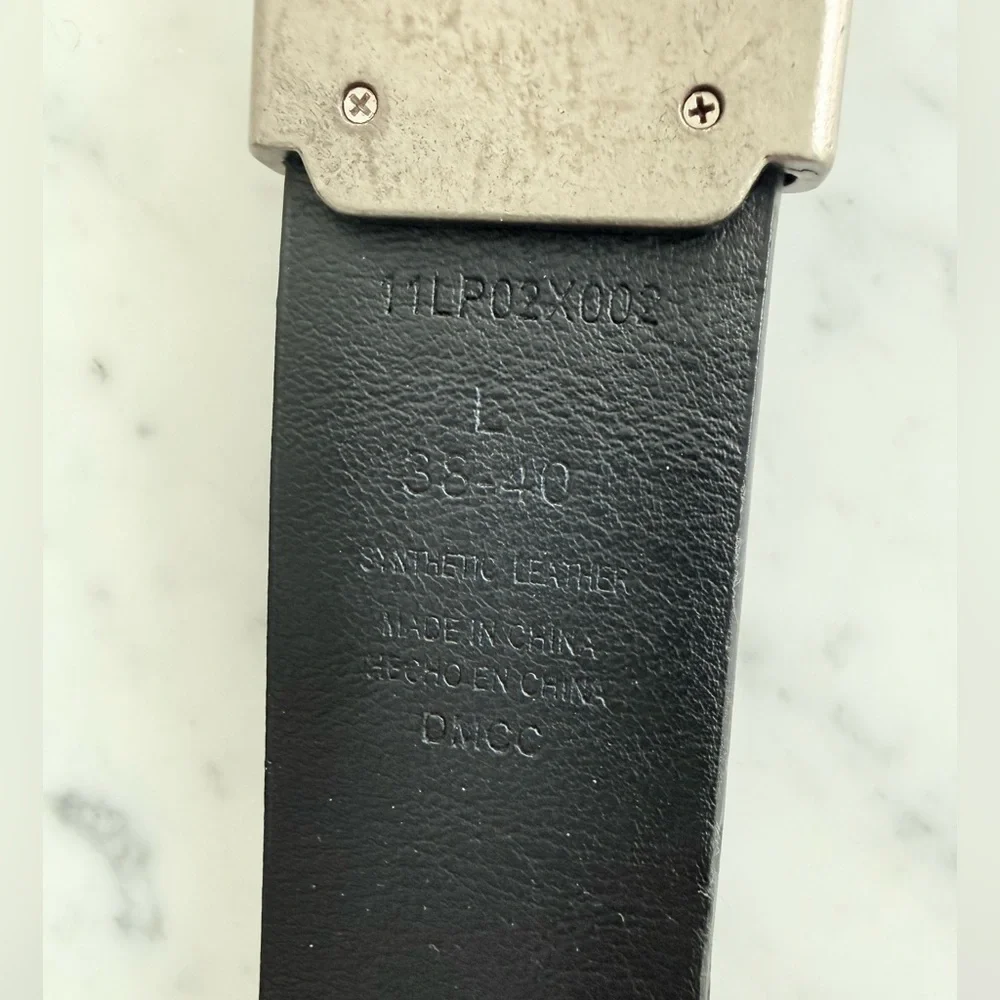 Levi's Reversible Belt Brown Black Silver Buckle Mens Size L 38 - 40